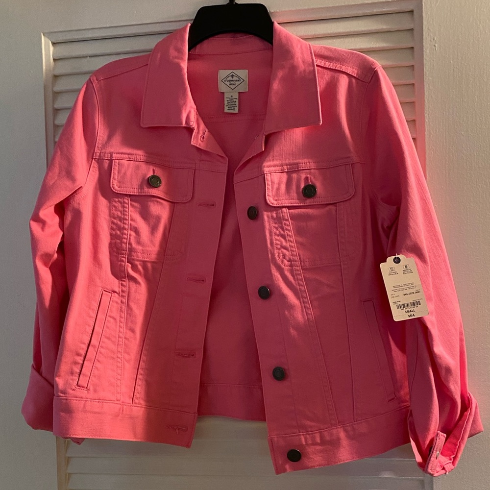 Pink jacket size small new
